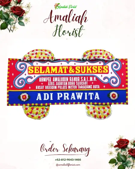 Papan Bunga Ucapan Selamat Bogares Kidul